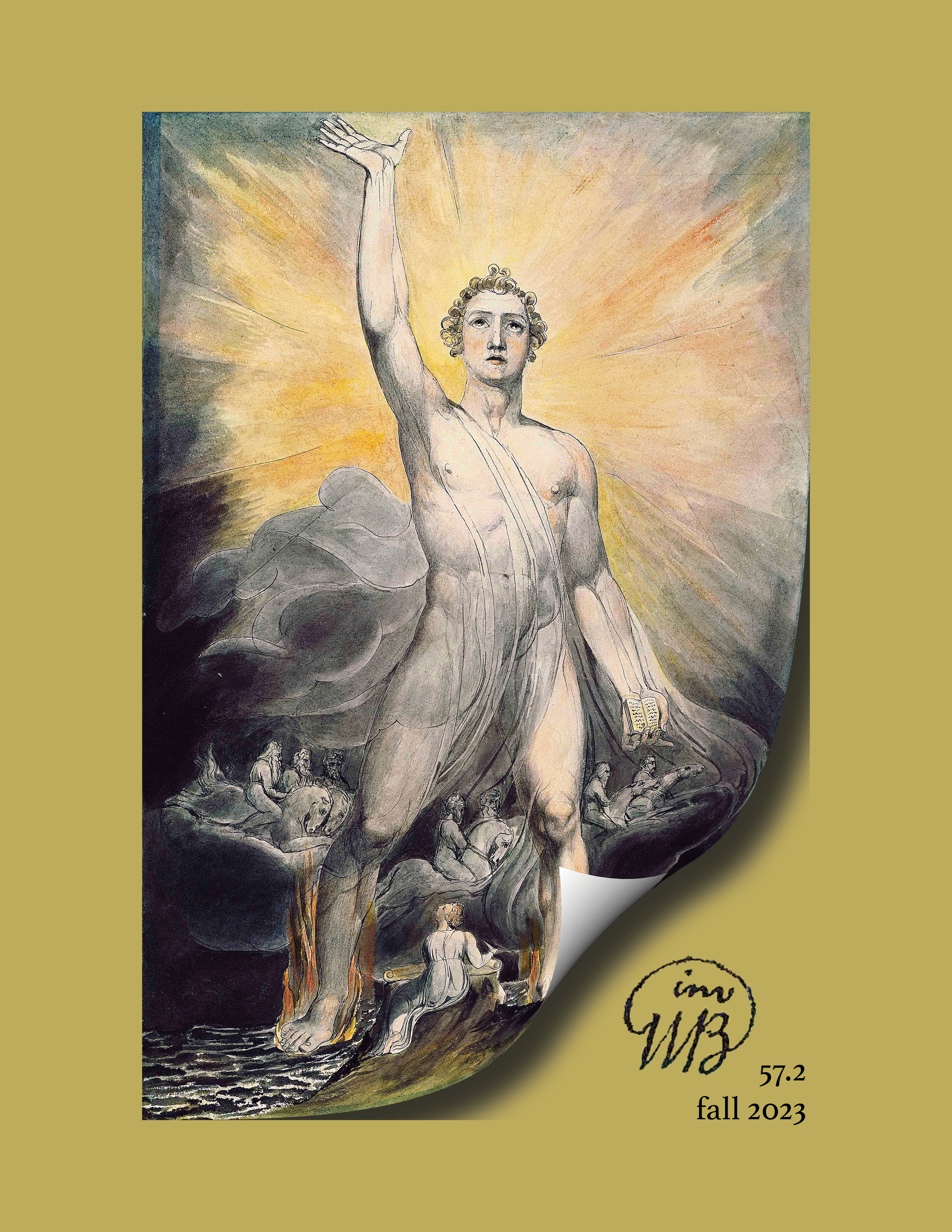 Blake's watercolor titled Angel of the Revelation