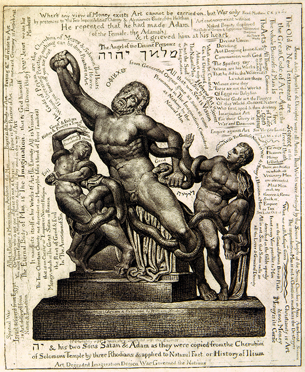 Laocoön separate plate. Collection of Robert N. Essick.